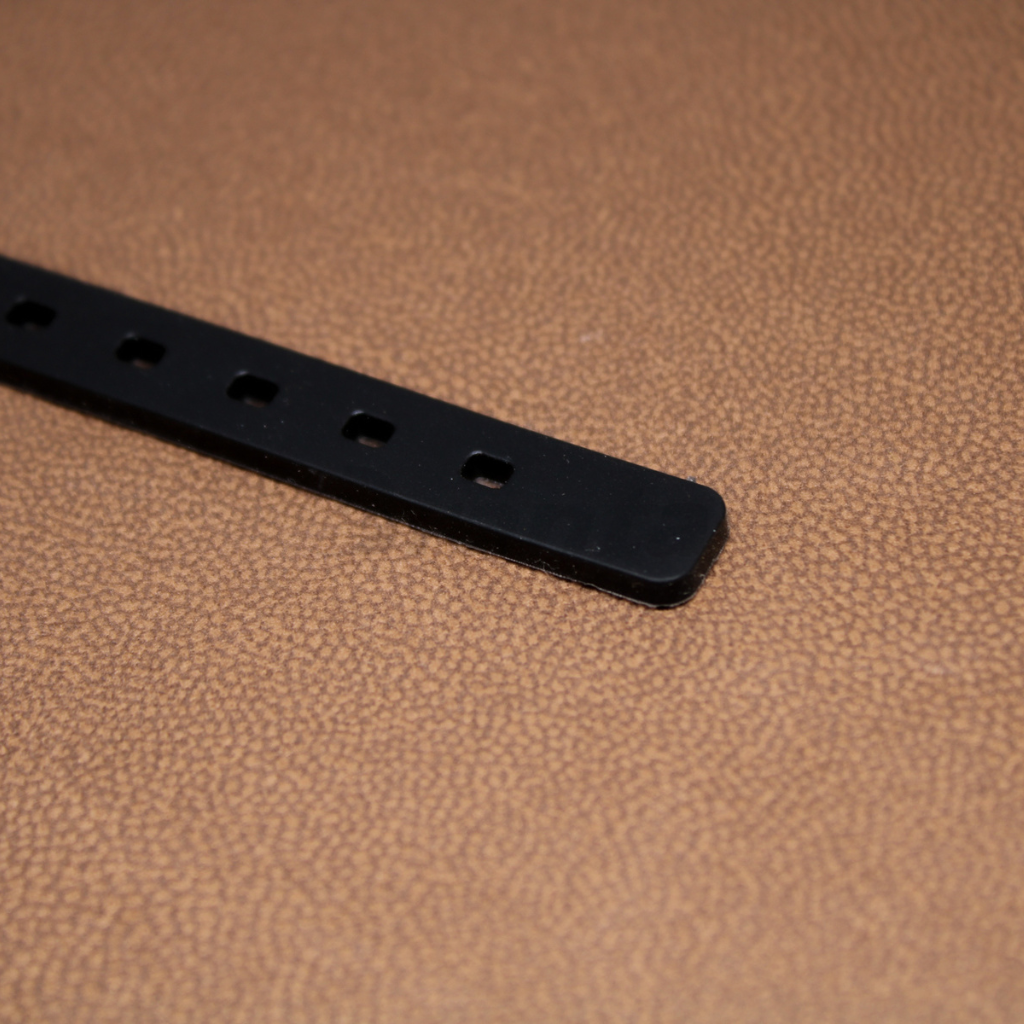 Om Black line Silicon Men's Gold Bracelet