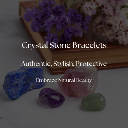 Black & White Evil Eye Protective Stone Bracelets For Women