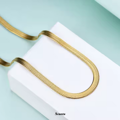 Gold Snake Necklace Chain For Women and Girls